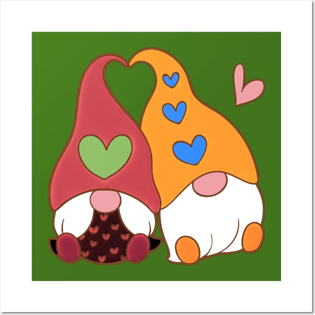 Gnome Love Wall Art by AlondraHanley